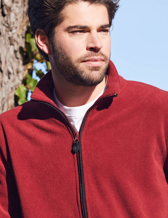 Veste polaire zippée (brique) Veste polaire zippée (brique)